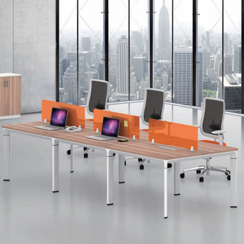 金属烤漆钢架办公桌会议桌电脑桌 职工员工多人屏风工作位 厂家