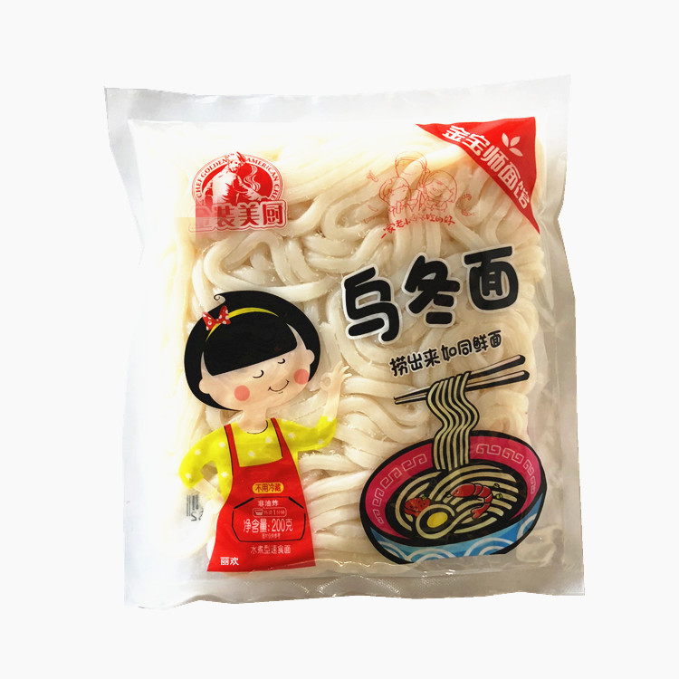 日式乌冬面金装美厨乌冬面200g袋水煮型速食面炒面条汤面条