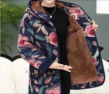 冬季韩版棉服女大码宽松中老年妈妈装加绒加厚棉衣棉袄外套