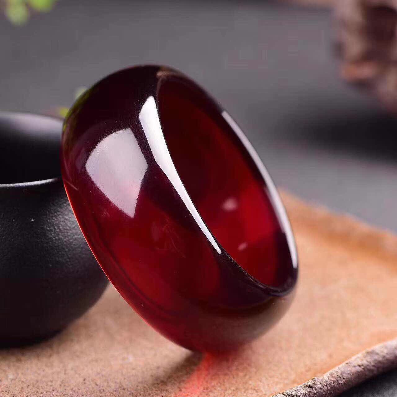 波罗的海血珀手镯 琥珀蜜蜡酒红色手镯-阿里巴巴