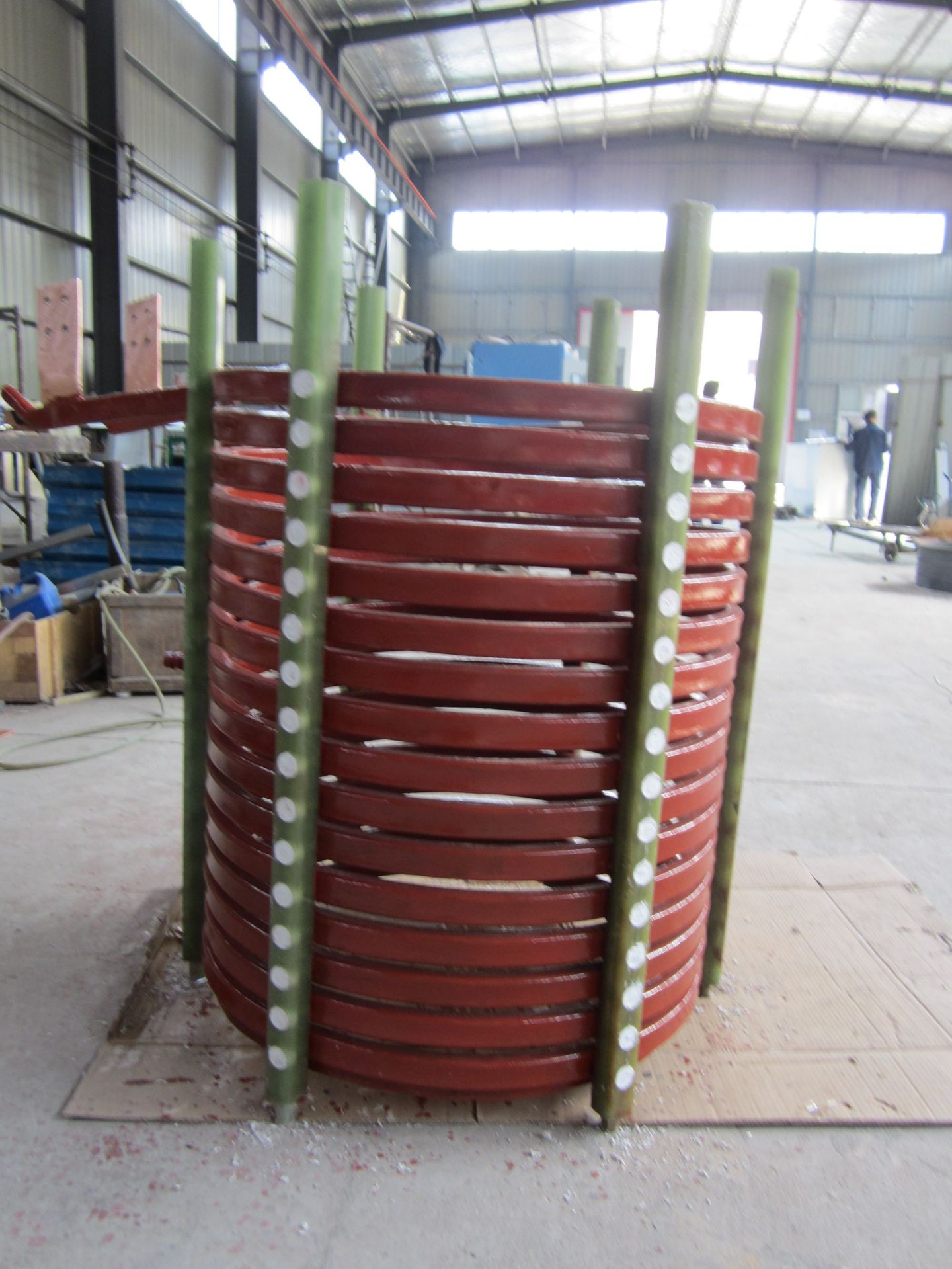 河南中频炉感应线圈价格加热炉铜线圈参数中频炉配件感应线圈