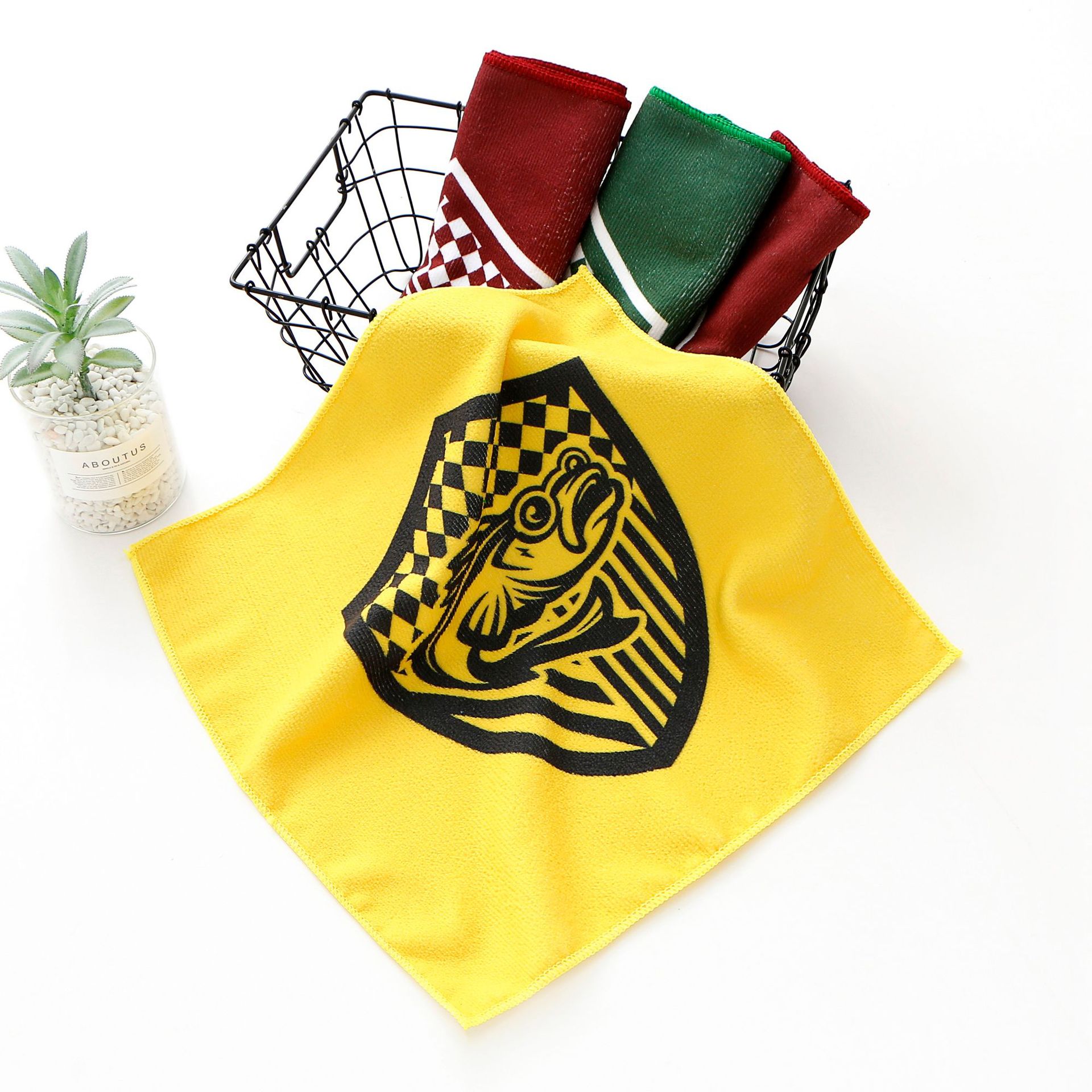 厂家直销印花运动毛巾定制广告宣传球赛集会超细纤维热转印毛巾