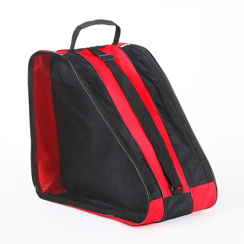 [In Stock Wholesale] Skates Special Backpack Adult the Skating Shoes Triangle Bag Children Roller Skates Shoulder Bag