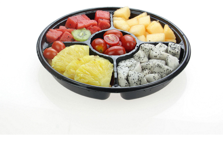 sz3-2828cb2-5,1000g果切盒五格水果盒,5格鲜果切盘,水果拼盒