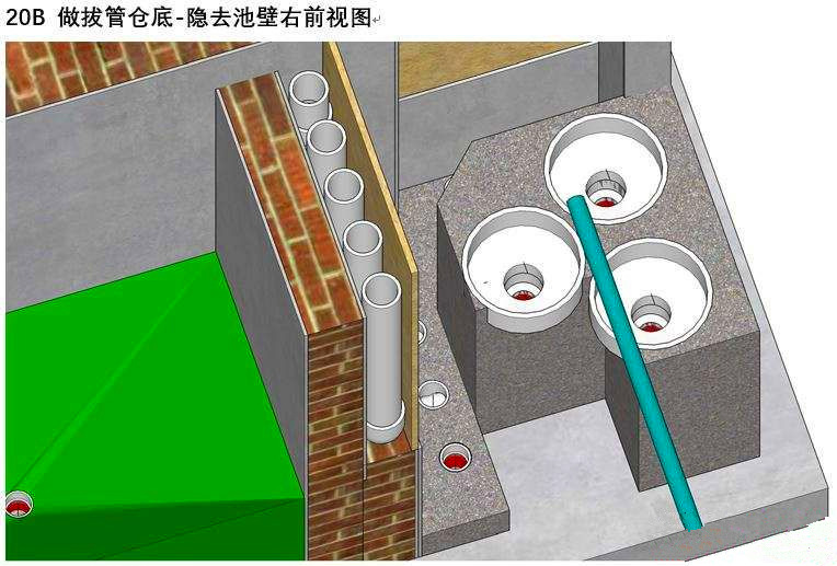 三维锦鲤鱼池建造步序图鱼友鱼池过滤必读