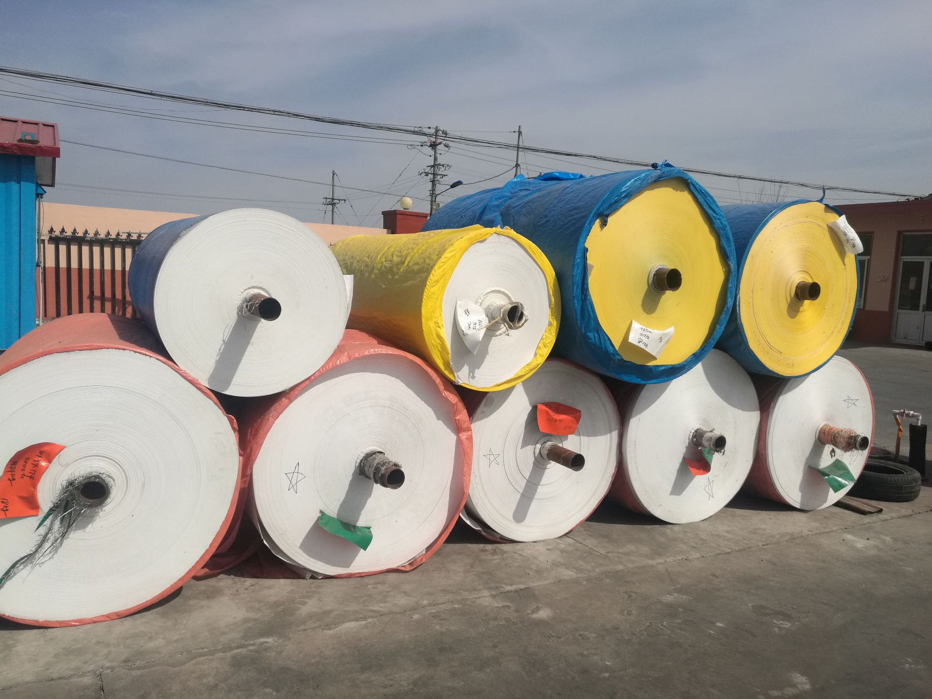 青岛厂家纯原料pe篷布卷篷房帐篷专用布料高品质篷布