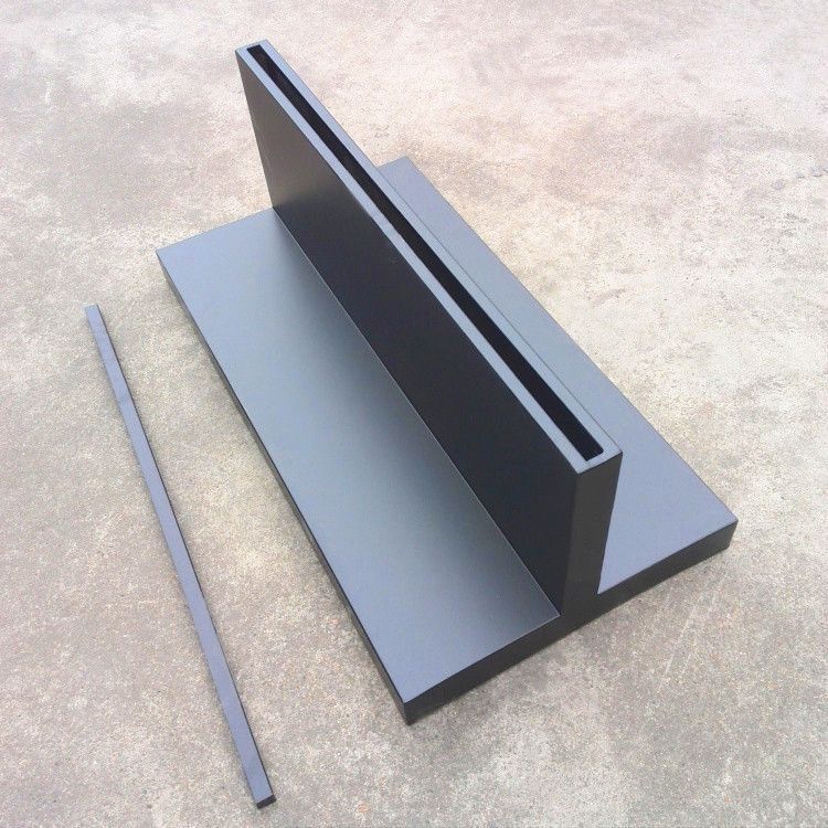 广告牌底座黑色t形展示架丝印logo广告牌方形底座玻璃立牌水牌