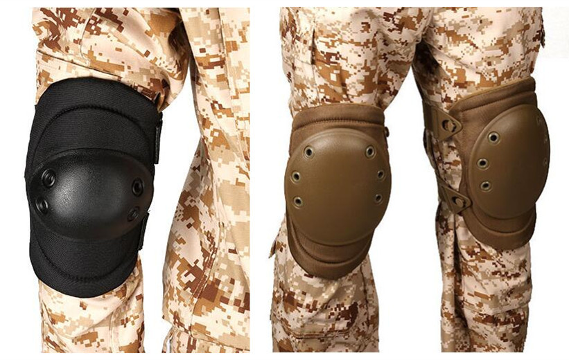 真人cs战术防护eva软胶护具 男女户外骑行滑冰护膝护肘四件套代发