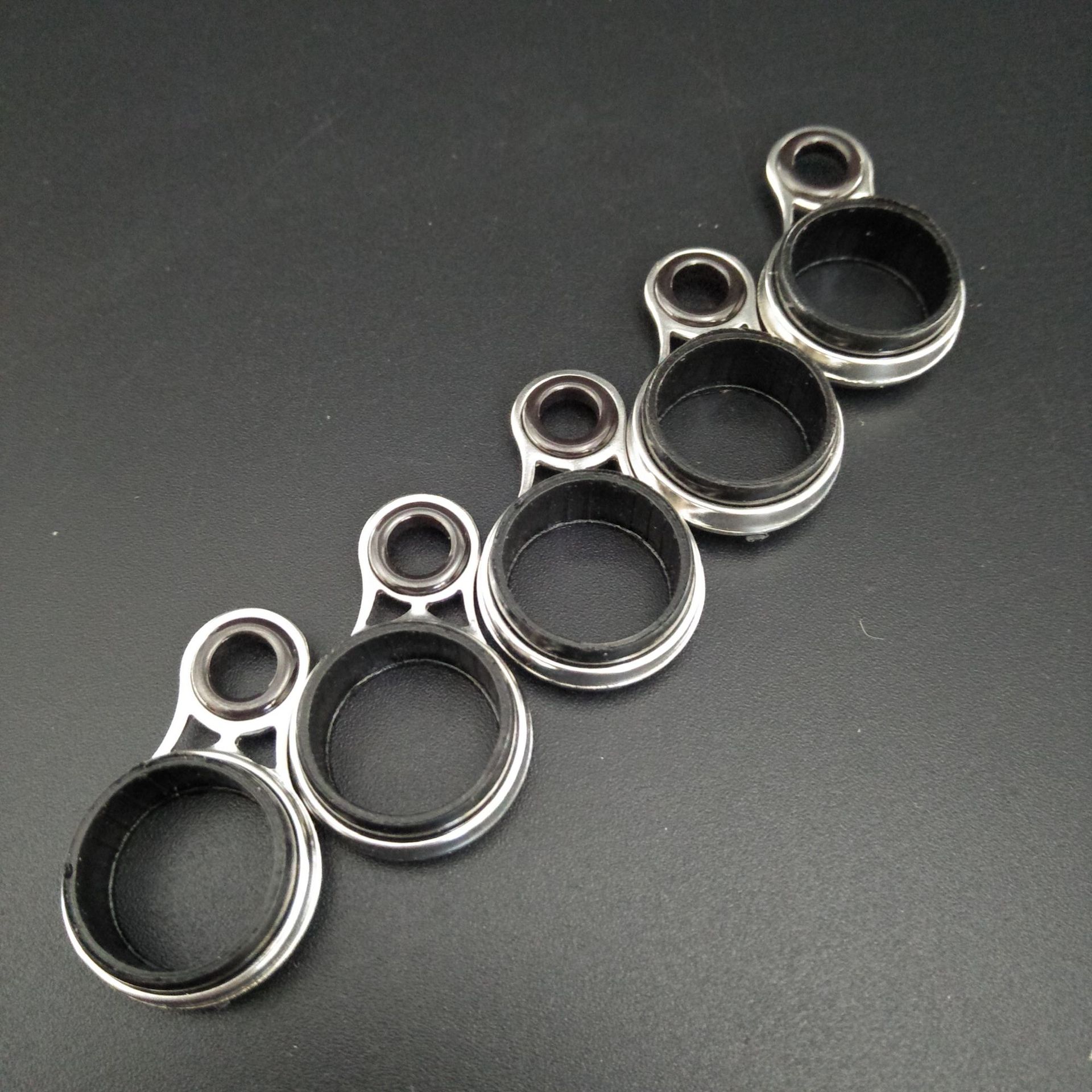 渔具配件不锈钢矶杆导线环13mm矶钓竿导眼矶竿过线环小眼矶竿导环