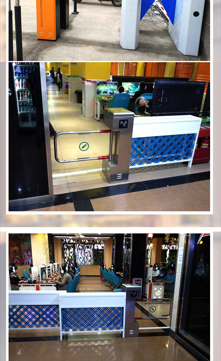 厂家直销超市三辊闸 门禁景区指纹人脸识别刷卡系统 工地人行通道