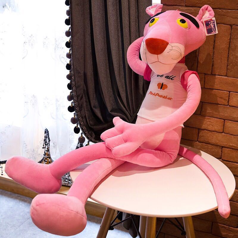 毛绒玩具pink panther粉红豹公仔娃娃顽皮豹玩偶儿童七夕动漫礼品