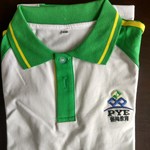 番禺区新款小学生校服绿色夏装一字领t恤男女小学生校服套装