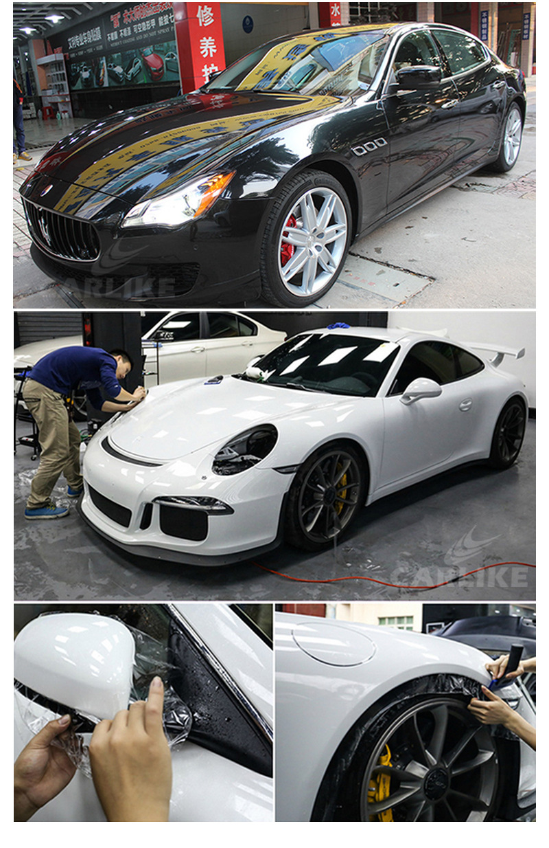 卡莱克tph汽车车漆隐形车衣防刮自动修复透明亮面保护膜