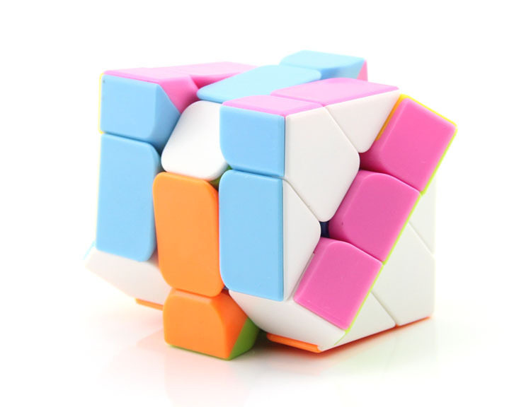泛新三阶移棱魔方彩色 异形斜转移棱3阶益智魔方 科教玩具批发