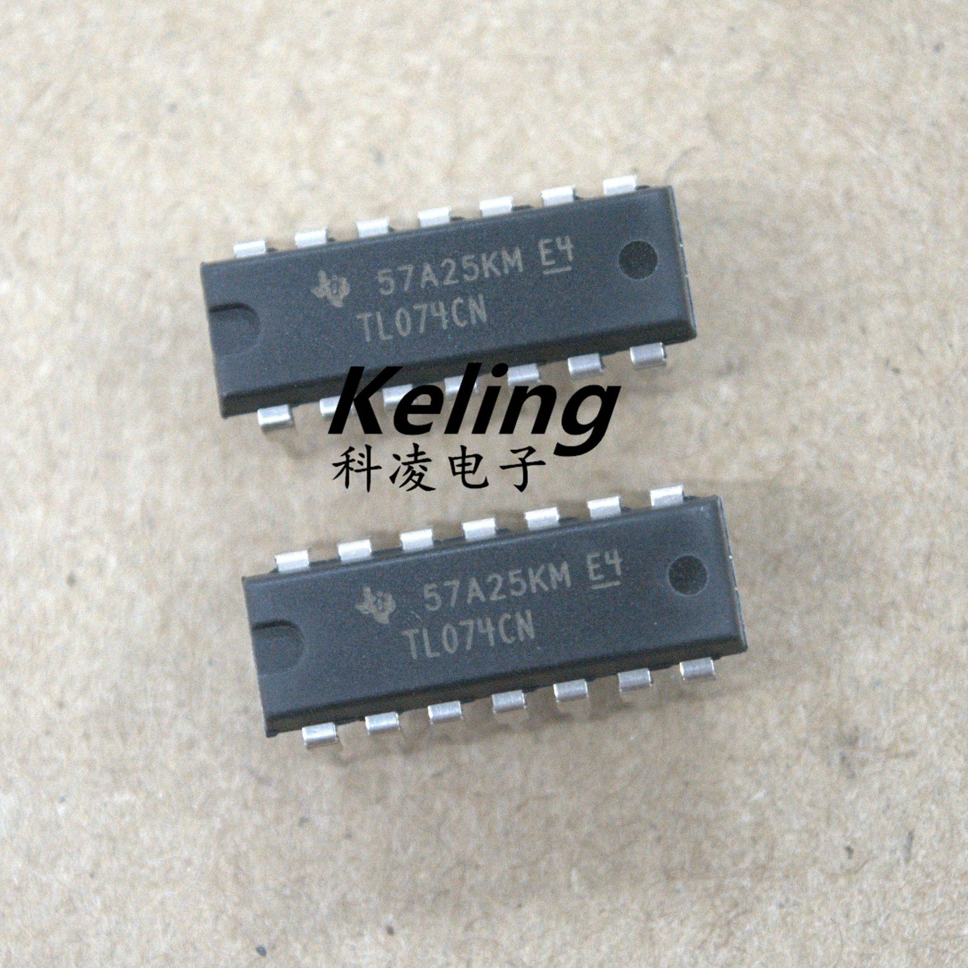 ti原装进口ic tl074cn tl074 运算放大器集成ic dip-14