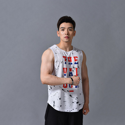 肌肉狗兄弟个性潮流夏季新款透气篮球服健身运动无袖背心