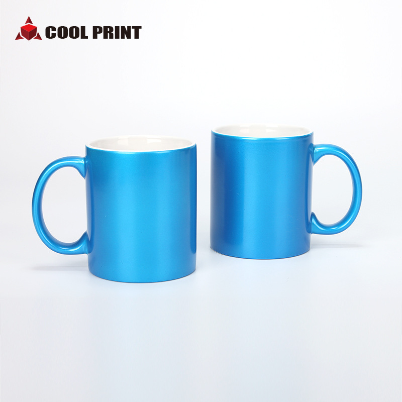 Wholesale Thermal Transfer Coated Cup DIY Creative Logo Printing Advertising Pearl Cup Ceramic Gift Cup