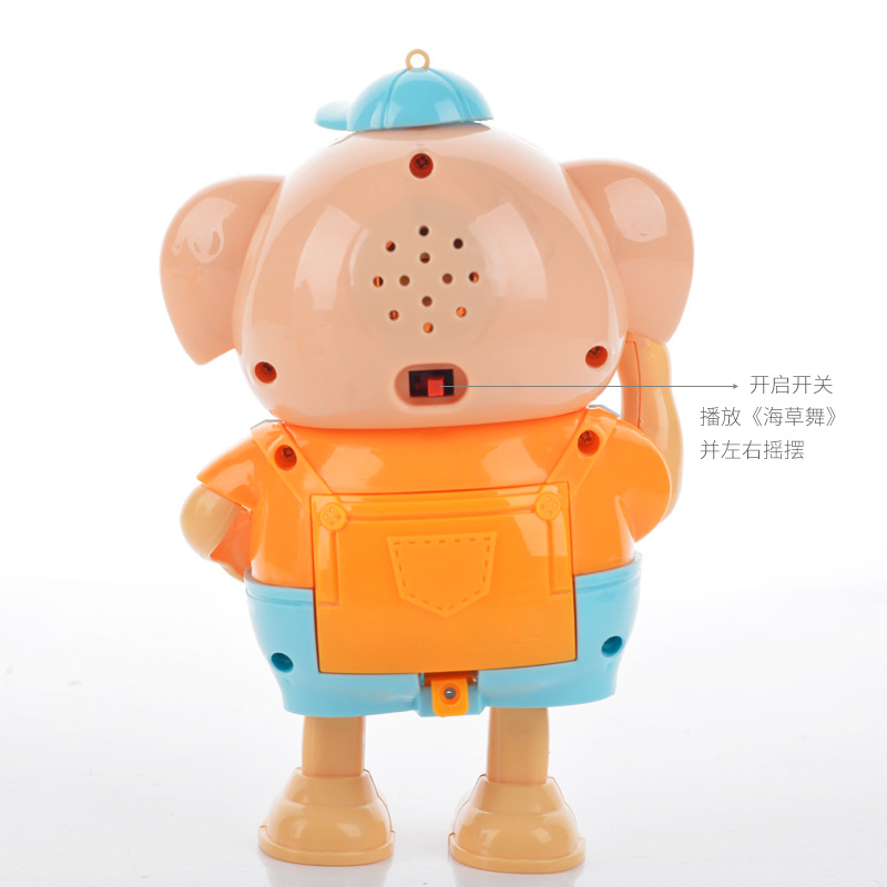 厂家直销中秋节灯笼海草猪灯光音乐跳舞玩具手提地摊热卖灯笼礼物