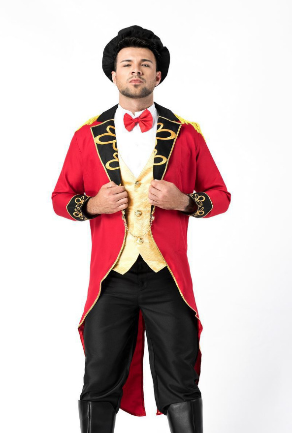 万圣节魔术师驯兽师服装国王贵族男爵cosplay表演服中世纪骑士