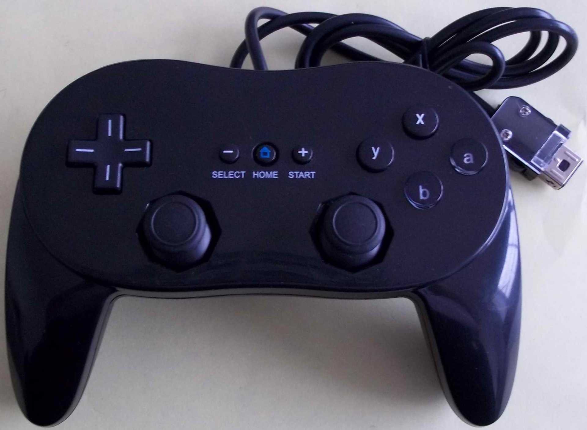 最新工厂直销wii经典2代classic pro牛角pp袋包装有线游戏手柄