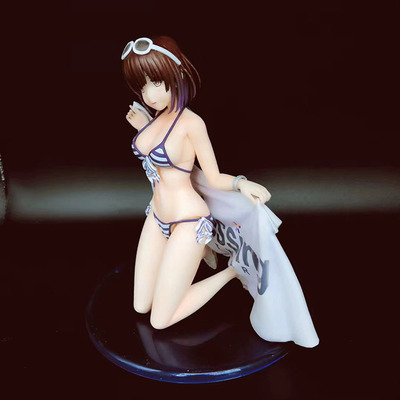 动漫手办 路人女主的养成方法 加藤惠 跪姿 泳装ver. 1/7手办