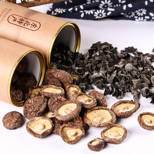 东北特产西丰木耳香菇礼盒装350g桶装食用菌厂家批发干货会销礼品