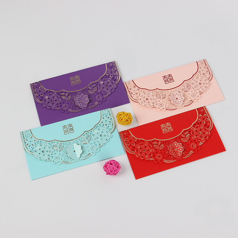 蒂芙尼新年送礼红包高档镂空千元百元利是封婚庆婚礼节日通用红包