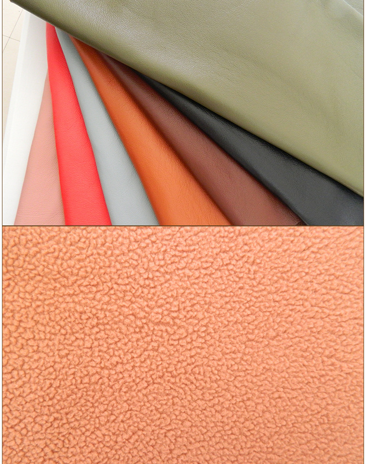 皮革厂pu合成革皮革面料羊羔绒防羊皮面料 新工艺服装外套面料