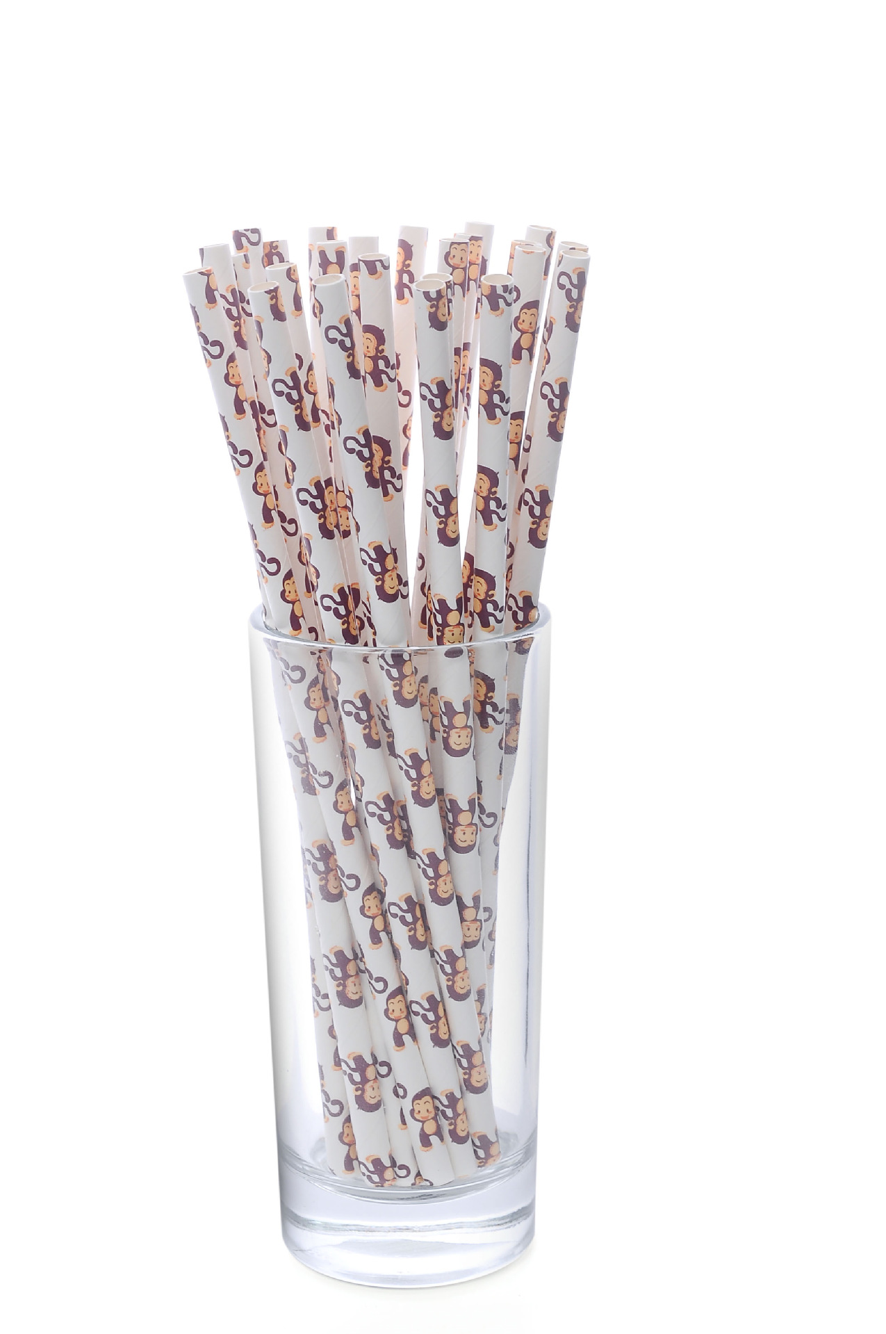 环保创意牛皮纸卡通吸管 生日派对沙滩酒吧婚庆果汁饮料纸吸管