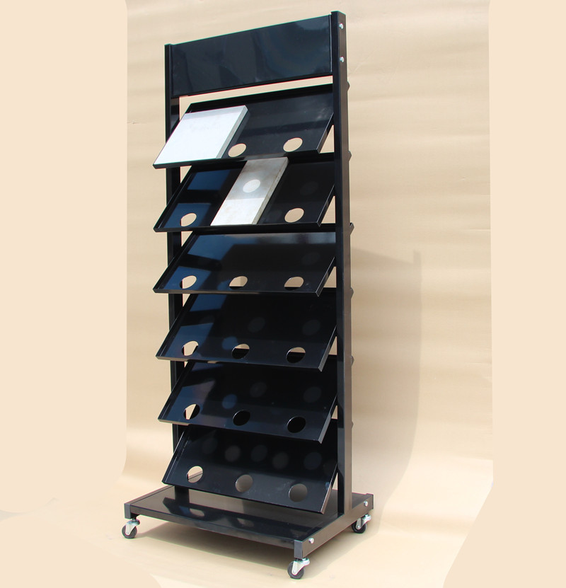 产品样品展示架加工定制 商品样板货架代工定做 金属展架厂家 981