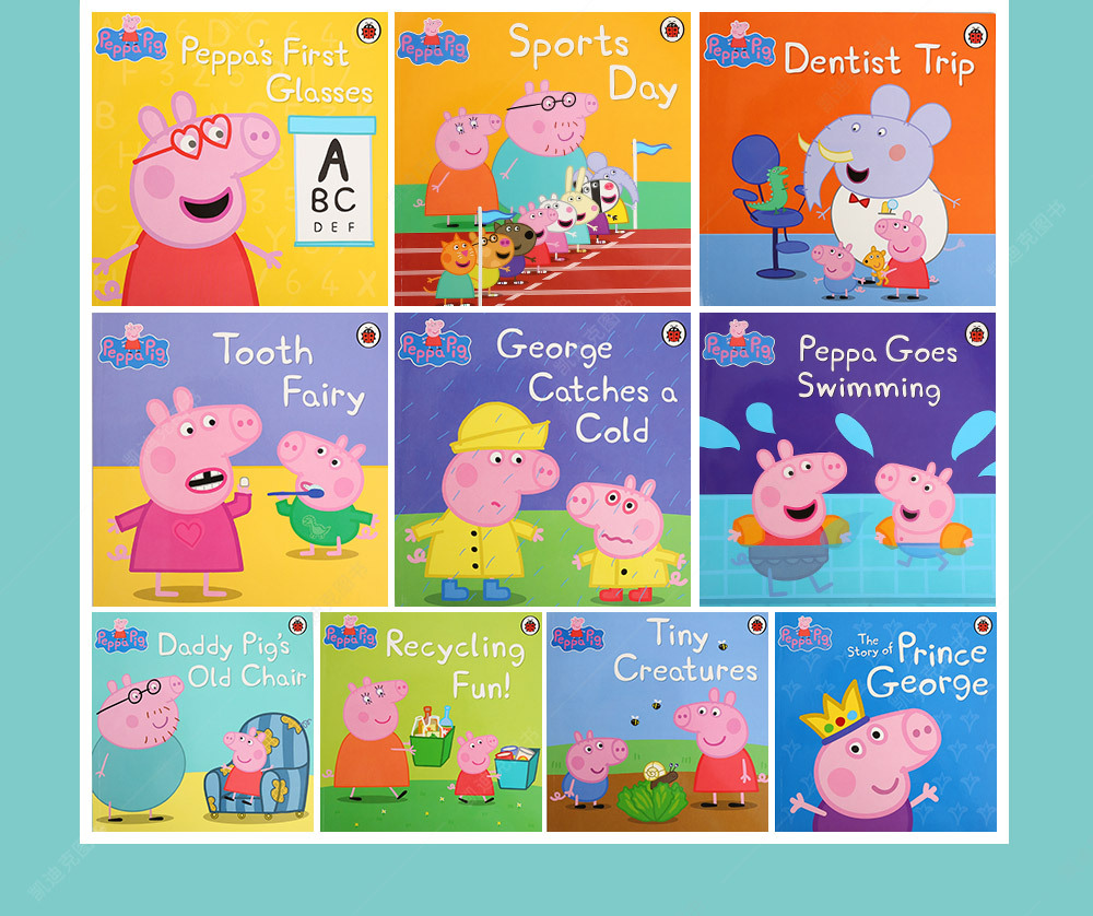 英文原版绘本书peppa pig 粉红猪小妹佩奇 学龄前3-5-6-8岁启蒙睡前