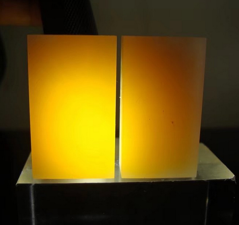 5*3*5人造漂亮黄色通透透光石扁章金石篆刻印章练习章-阿里巴巴