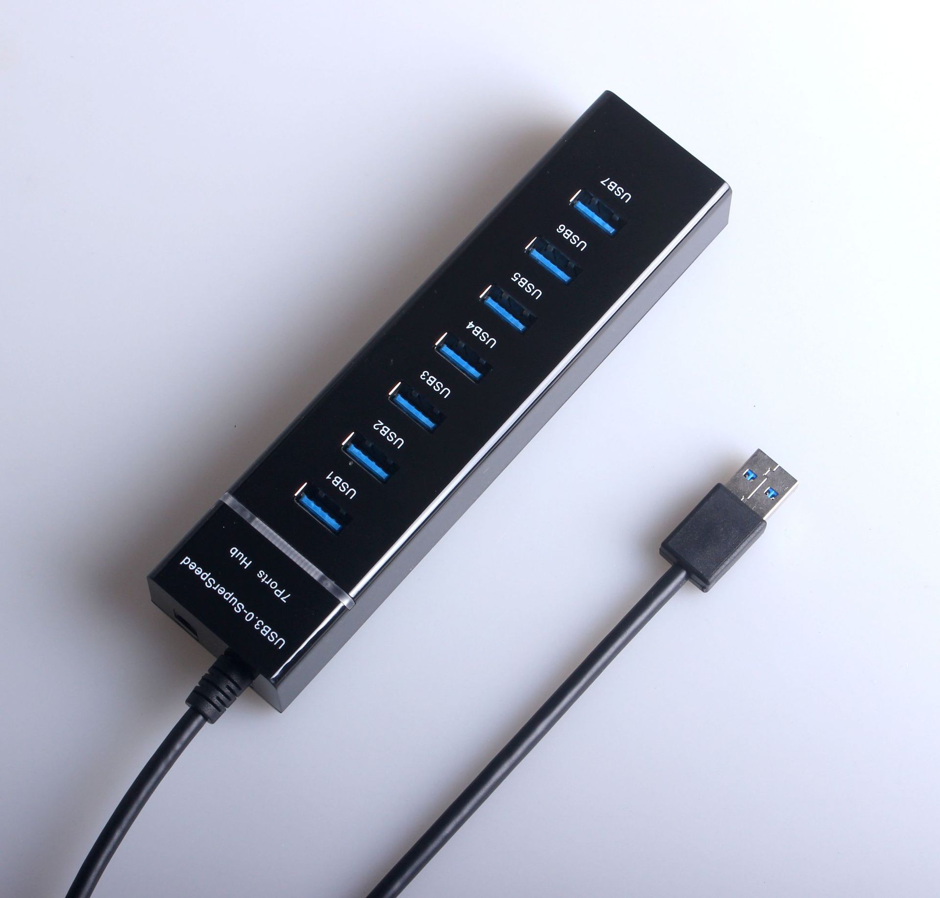 USB3.0HUB 7口分线器3.0集线器3.0HUB7口扩展器电脑分线器极速版