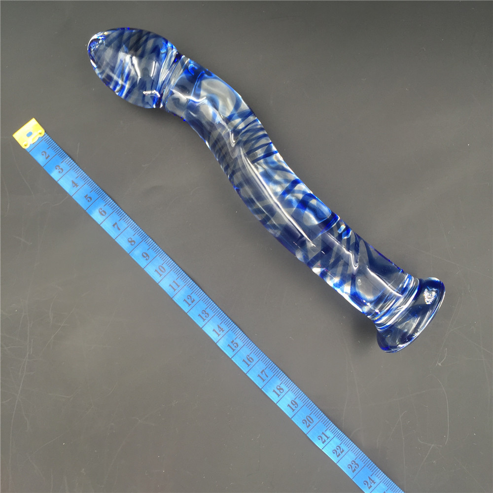 zcz情趣水晶玻璃棒自慰棒后庭塞260