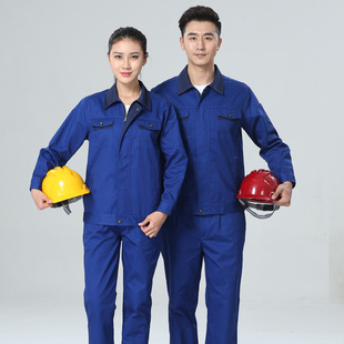 中蓝色工作服