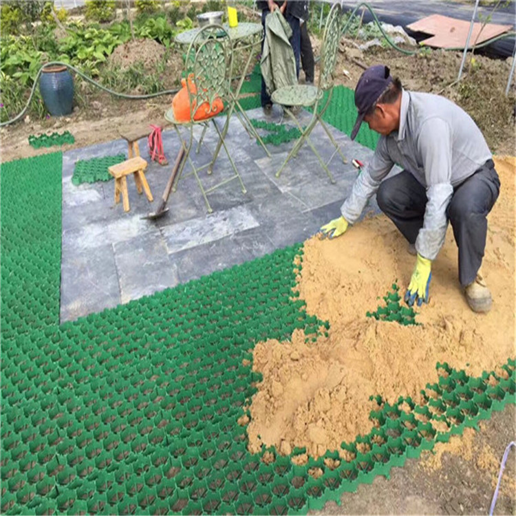 hdpe植草格停车场人行道绿化庭院走道护坡固土塑料草