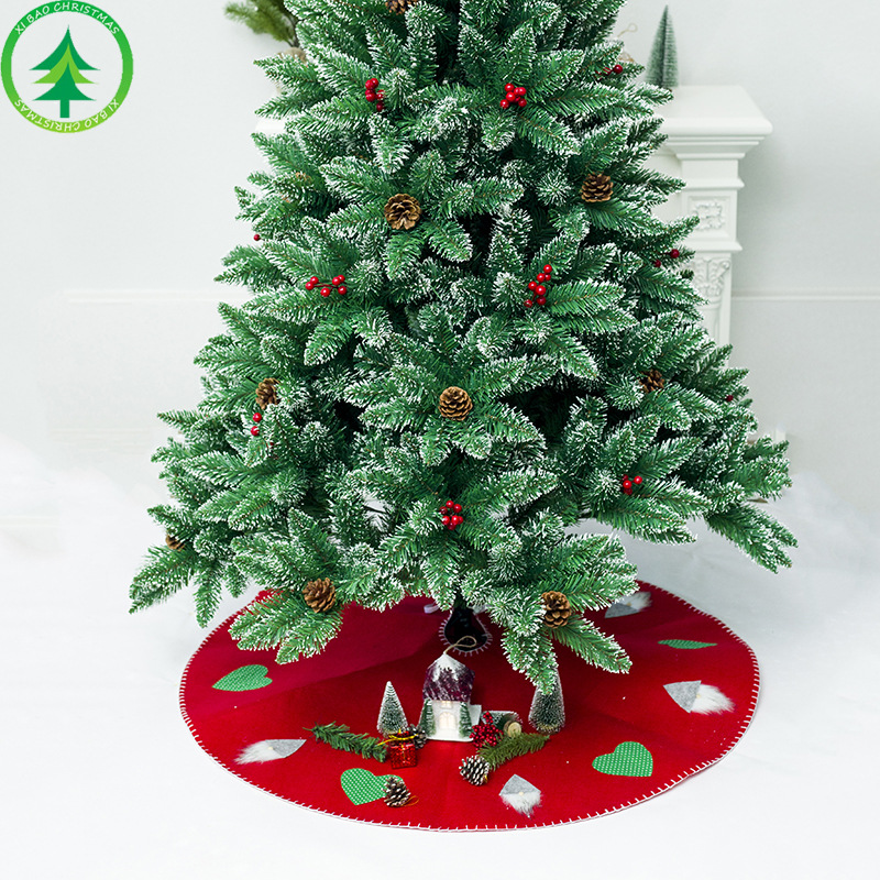 Xibao Christmas-Tree Skirt Christmas Tree Bottom Decoration 100cm Christmas-Tree Skirt Christmas Decorations Arrangement Props