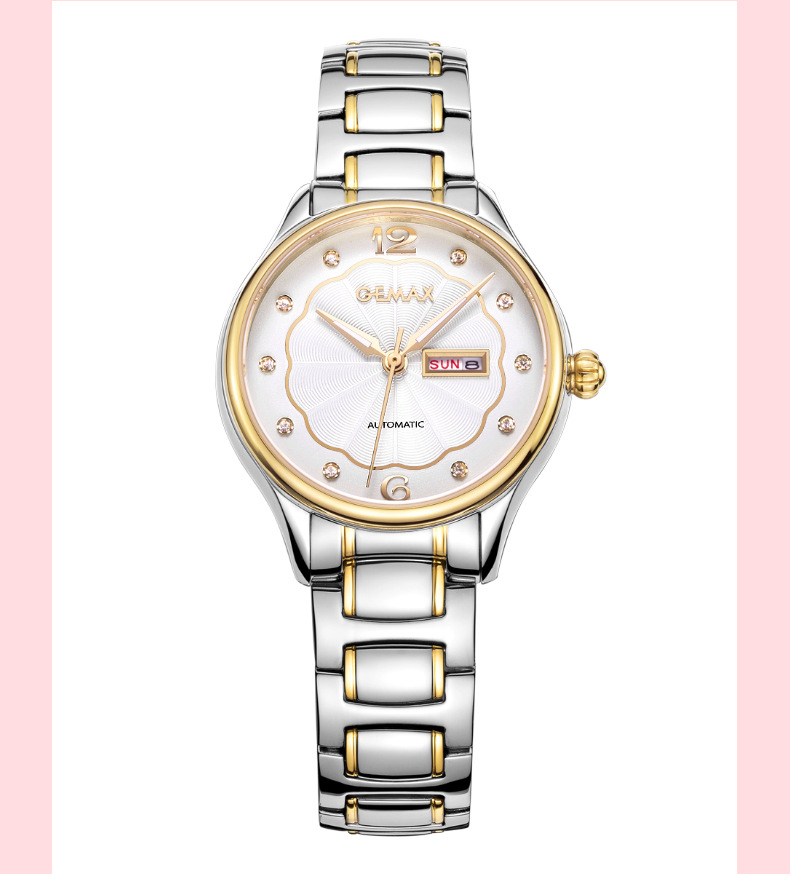 gemax/格玛仕 正品防水自动机械手表女士时尚简约品牌腕表 mx2207