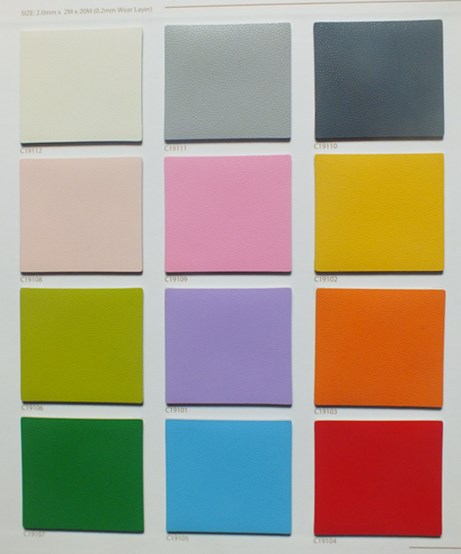 舒雅系列密实型弹性地板 pvc塑胶地板 纯色地板胶 长沙凯进商贸有限公