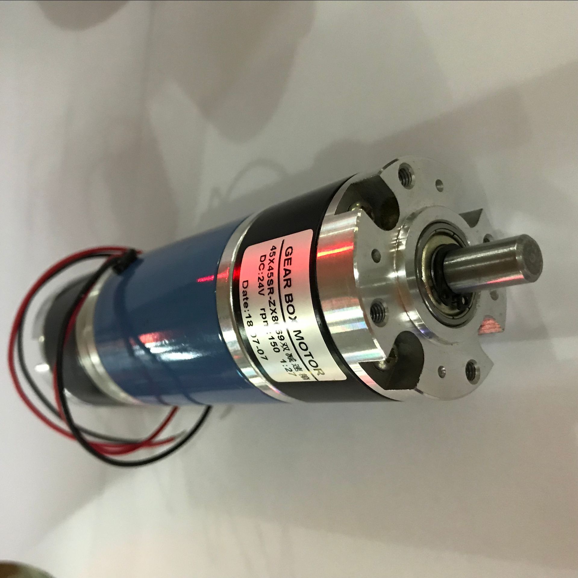 厂家供应微型直流电机45x45sr-zx8069双出轴减速电机