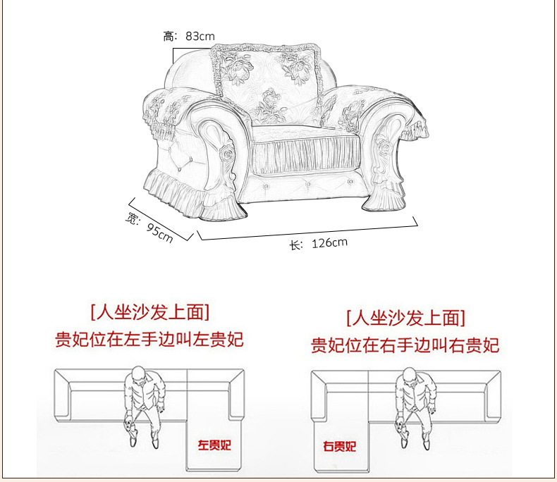 欧式布艺沙发组合客厅整装简欧实木l型转角贵妃小户型小奢华家具