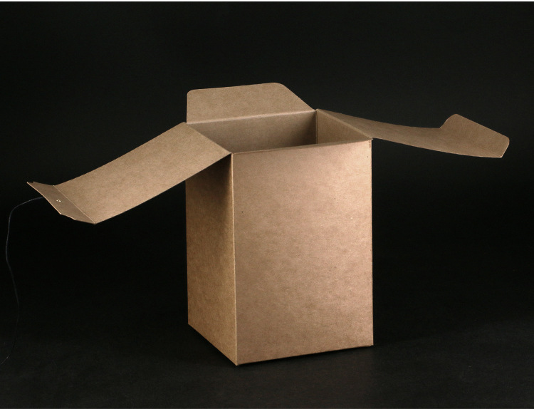 牛皮纸牛卡信封盒纽扣盒通用包装环保盒折叠环保牛皮纸卡盒现货