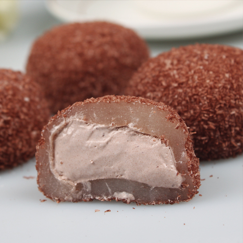 榴莲味可可抹茶蓝莓味糯米糍糕点甜品雪媚娘原味椰蓉大福25g*20个