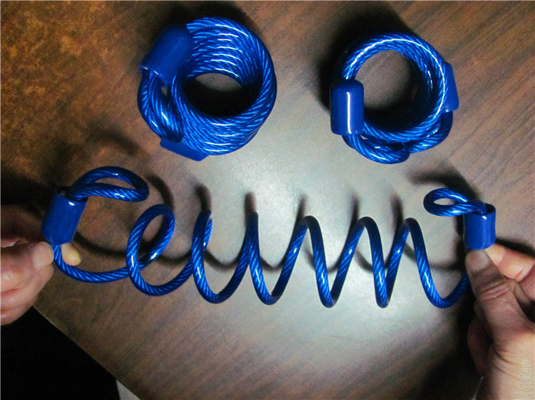 厂家生产供应 绕圈弹簧钢丝绳 定做各种规格颜色尺寸弹簧钢丝绳-阿里