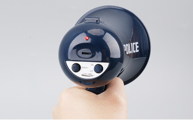 儿童创意警察扩音喇叭 电动助威过家家喊话筒变声器 消防扩音器