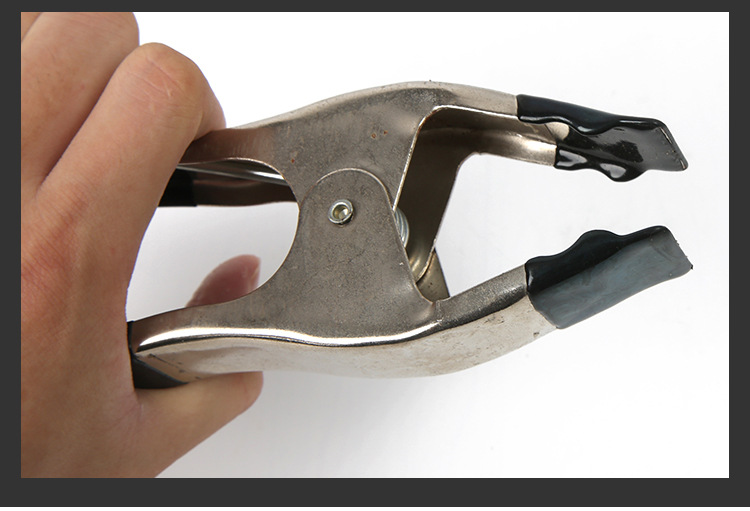 供应五金类6寸木工弹簧夹 手工a字碳钢夹具 户外野营帐篷固定夹子