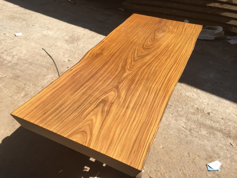 非洲柚木实木大板 自然边 205-84-8原木办公桌老板桌简约茶桌茶台