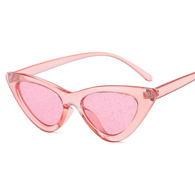 2019新款时尚女士猫眼太阳镜炫彩亮晶晶镜片潮流街拍墨镜男s8024