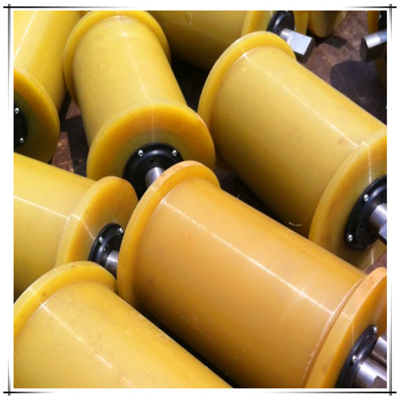 厂家现货出售尼龙地滚 聚氨酯地滚轮 矿用地轮130*190聚氨酯地滚