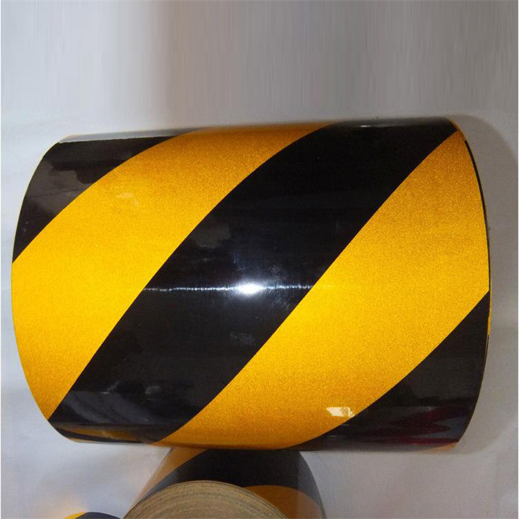 批发红白反光警示带红白注意安全警示带黑黄警示带铁皮定制